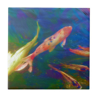 Underwater Tropical Fish Art Tile