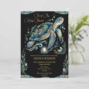 Underwater Turtle Party Invitation