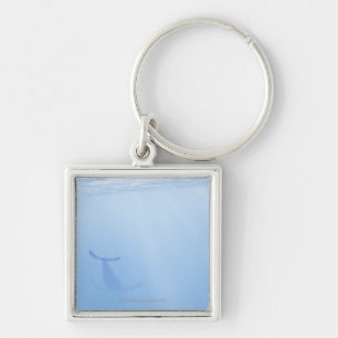 Underwater view of whale key ring