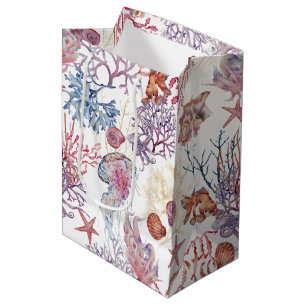 Underwater Watercolor Composition Series Design 3 Medium Gift Bag