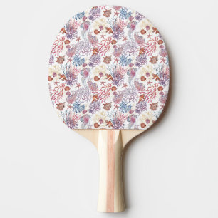 Underwater Watercolor Composition Series Design 3 Ping Pong Paddle