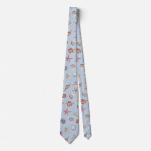 Underwater Watercolor Composition Series Design 4  Tie