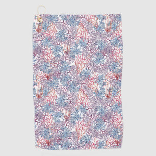 Underwater Watercolor Composition Series Design 5 Golf Towel