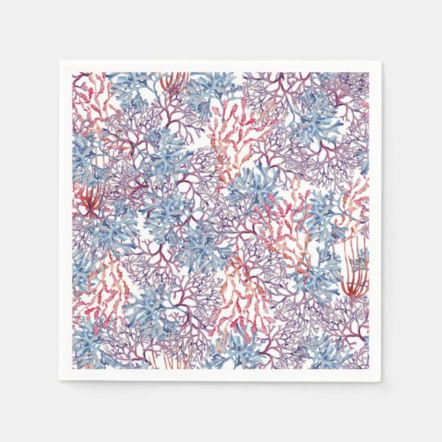 Underwater Watercolor Composition Series Design 5  Napkin (Front)