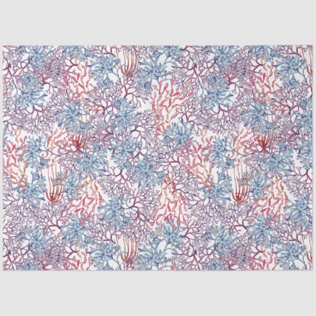 Underwater Watercolor Composition Series Design 5 Tissue Paper (Front)