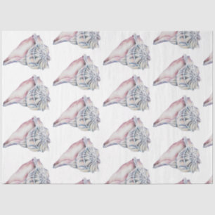 Underwater Watercolor SeaShell Series Design 15 Tissue Paper