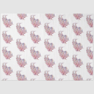 Underwater Watercolor SeaShell Series Design 34 Tissue Paper