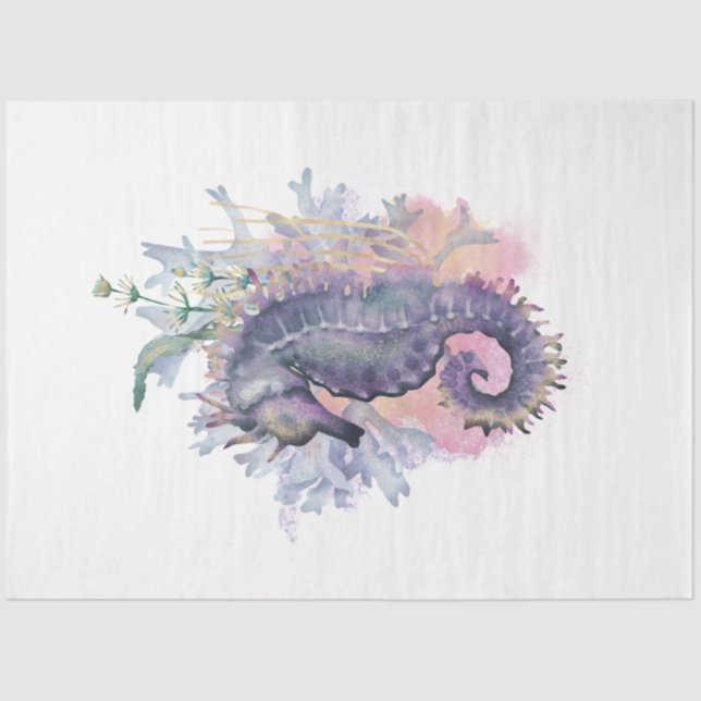 Underwater Watercolor Series Design 9 Tissue Paper (Front)