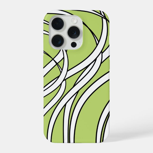 Underwater  Wave lime green iPhone Case (Back)