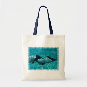 Underwater Whales Tote Bag