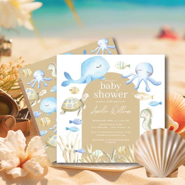 Underwater Whimsy Baby Shower Invitation (Creator Uploaded)