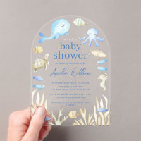 Underwater Whimsy Baby Shower Invitation