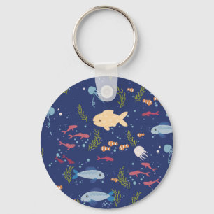 Underwater world key ring