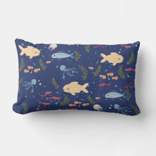 Underwater world lumbar cushion