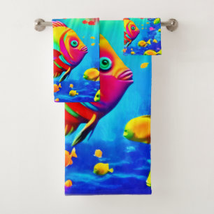 Underwater World of Colour Bath Towel Set