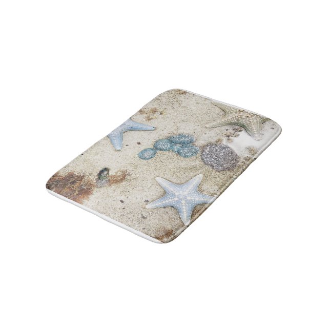  underwater world of coloured starfish wrapping pa bath mat (Angled)