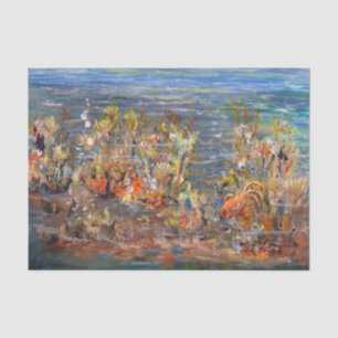 Underwater World Tropical Fish Aquarium Painting Tissue Paper