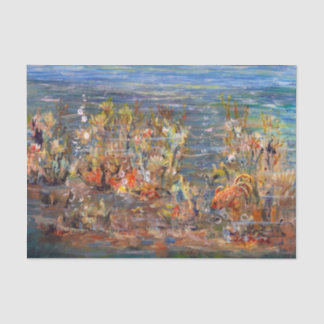 Underwater World Tropical Fish Aquarium Painting Tissue Paper