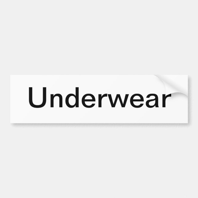 Underwear Drawer Label/ Bumper Sticker (Front)