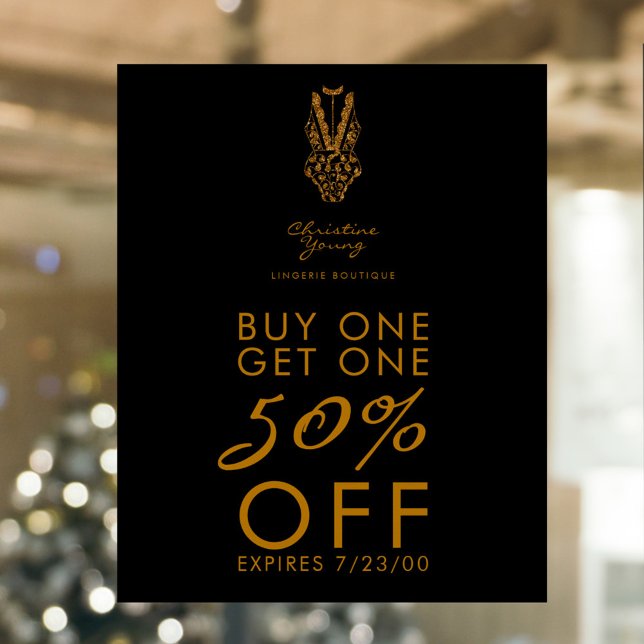 Underwear Store Lingerie Boutique Sale Proposition Poster (Creator Uploaded)