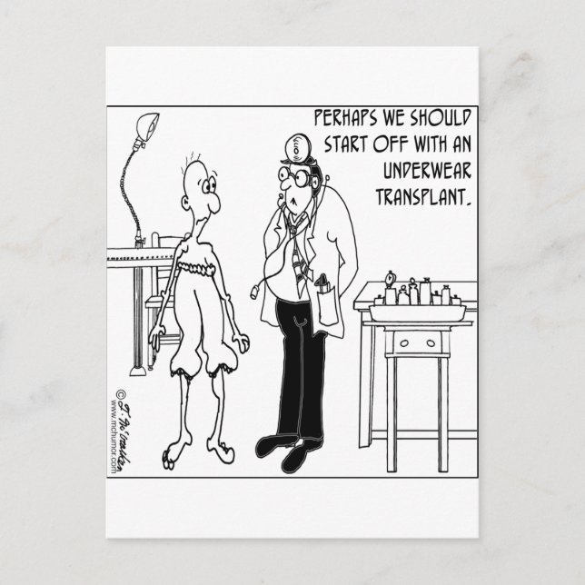 Underwear Transplant Postcard (Front)