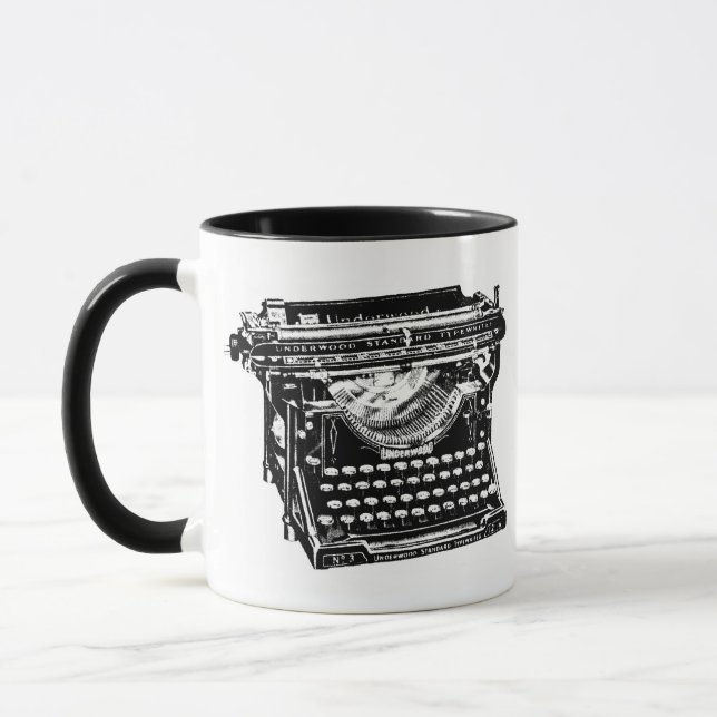Underwood Typewriter Writer Mug (Left)