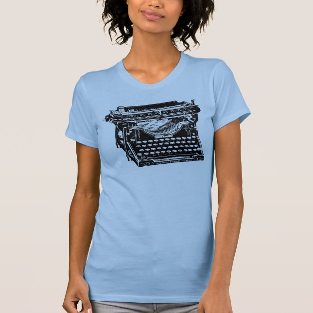 Underwood Typewriter Writer T-Shirt (Front)