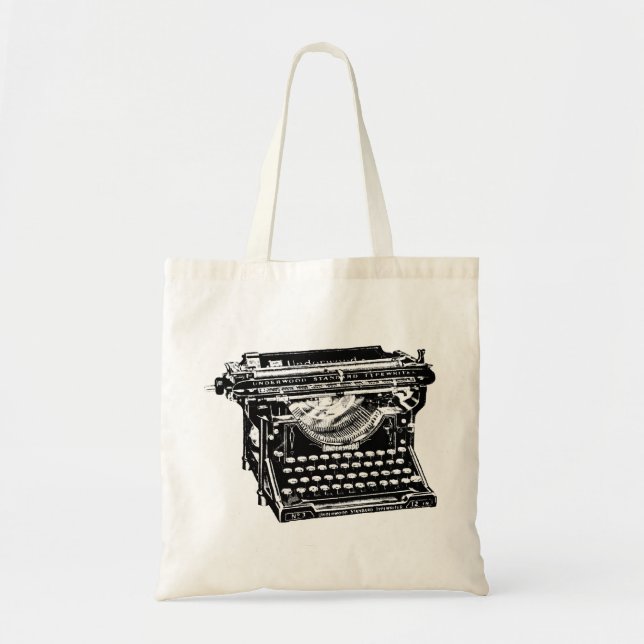 Underwood Typewriter Writer Tote Bag (Front)