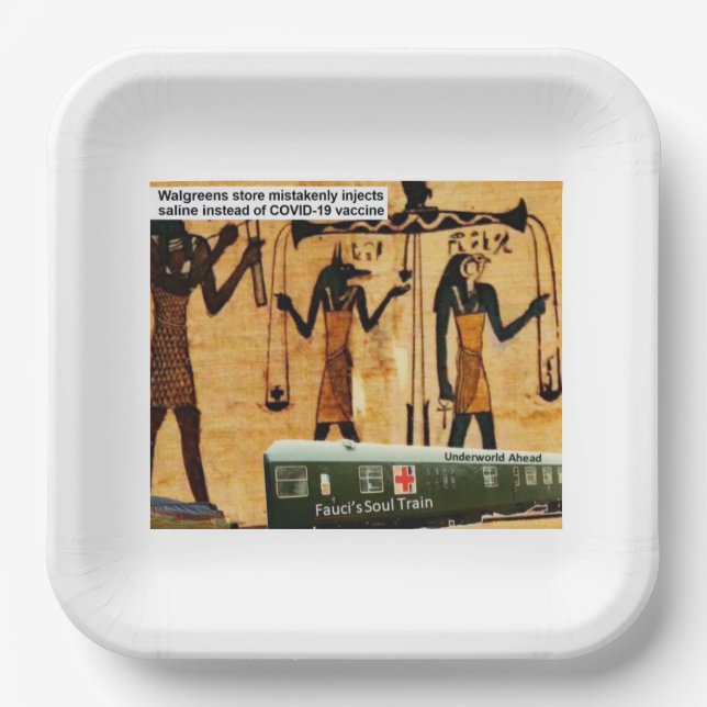 Underworld ahead paper plate (Front)