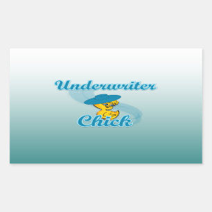 Underwriter Chick #3.png Rectangular Sticker