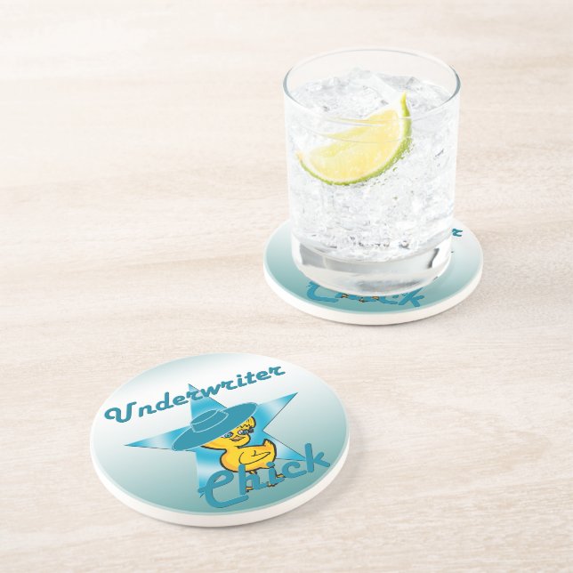 Underwriter Chick #7 Coaster (Side)