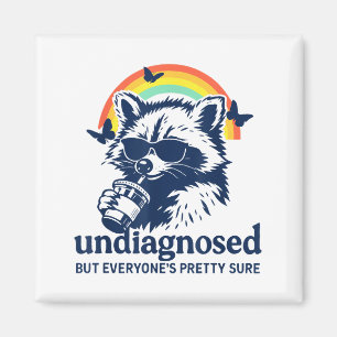Undiagnosed But Everyone's Pretty Sure Funny Racco Magnet