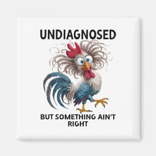 Undiagnosed But Something Ain't Right Funny Chicke Magnet