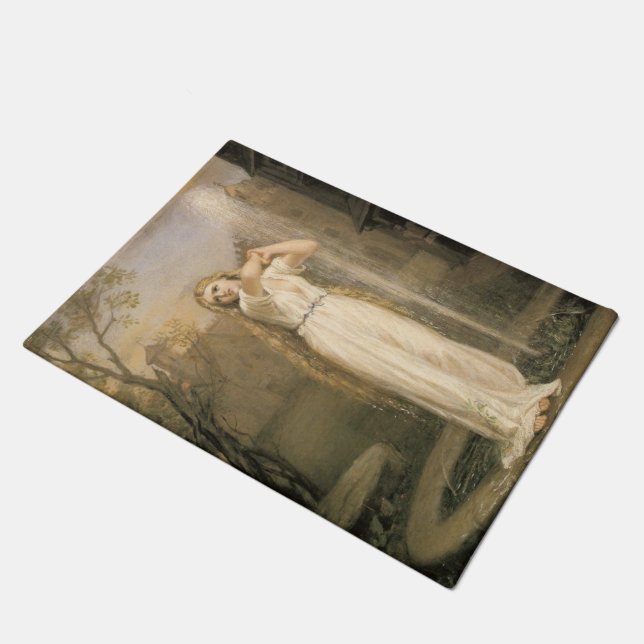 Undine (by John William Waterhouse) Doormat (Angled)