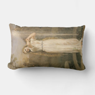 Undine (by John William Waterhouse) Lumbar Cushion