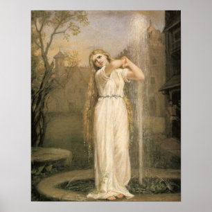 Undine by Waterhouse Poster