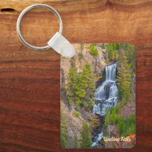 Undine Falls Lava Creek Yellowstone National Park Key Ring