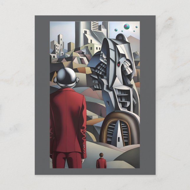 Undisclosed Dislocation - Ken Gauge Surreal Art Postcard (Front)