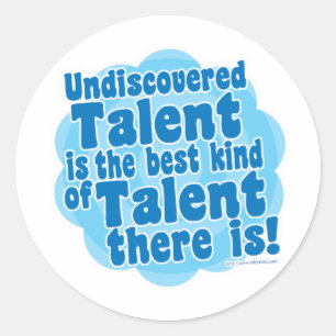 Undiscovered Talent Classic Round Sticker