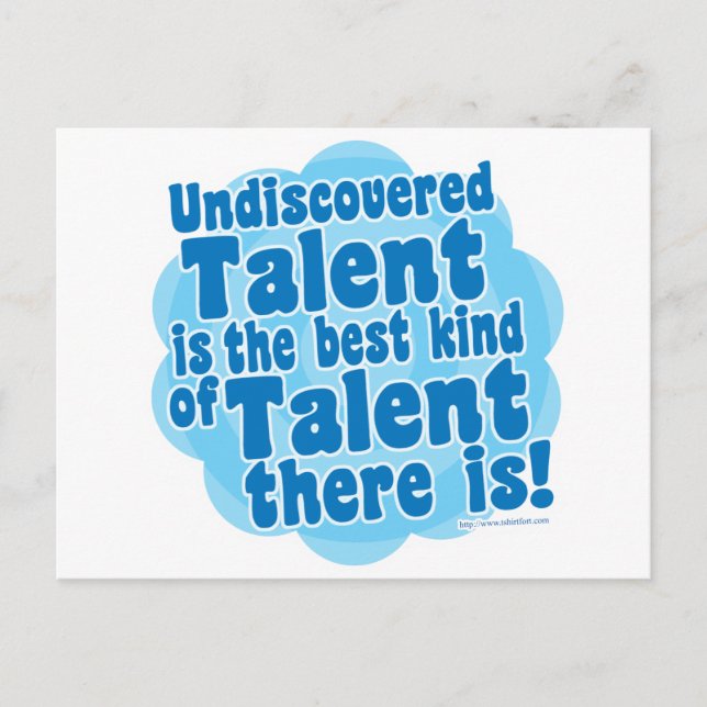 Undiscovered Talent Postcard (Front)
