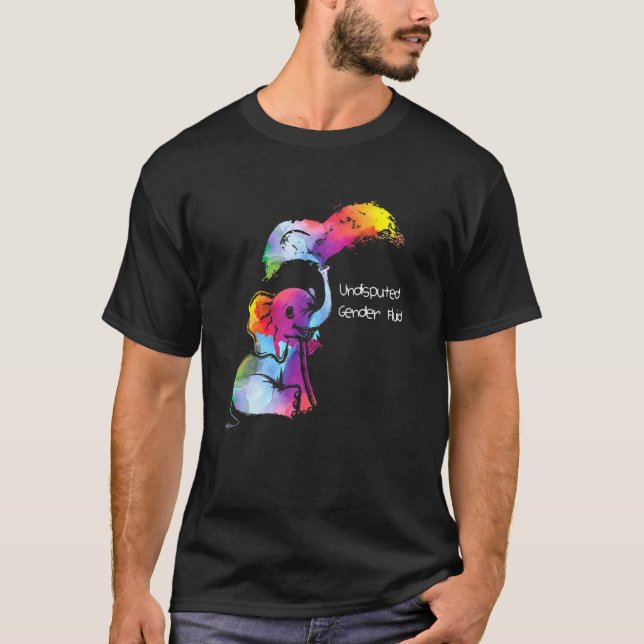 Undisputed Gender Fluid Rainbow Gender Neutral Pri T-Shirt (Front)