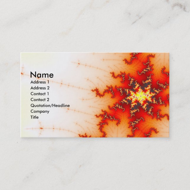 Undone Fractal Business Card (Front)