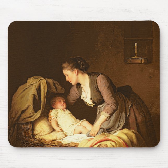 Undressing the Baby, 1880 Mouse Pad (Front)