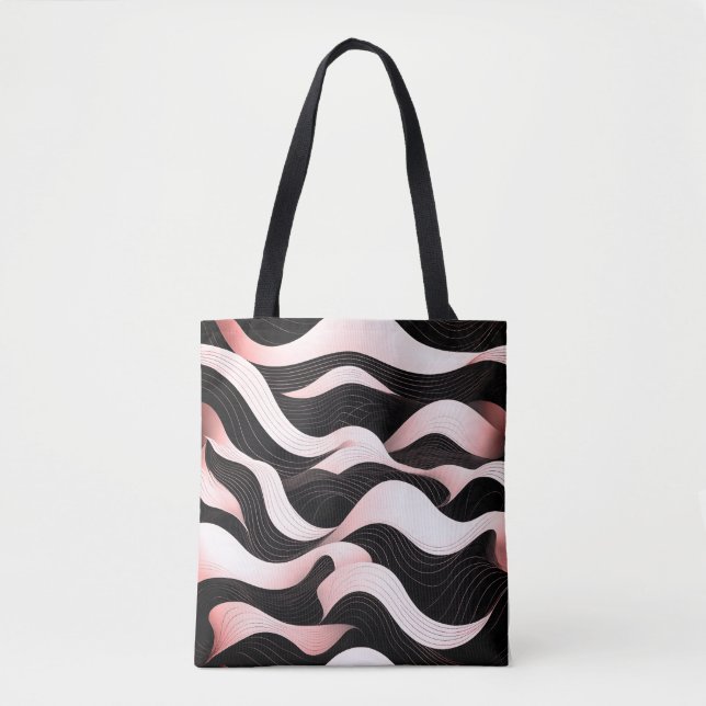 Undulating Elegance Tote Bag (Front)