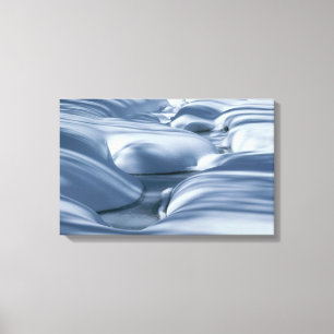 Undulating Snowbanks and Frozen Stream 2 Canvas Print