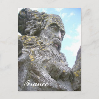 Une carte postal d'un joli statue postcard