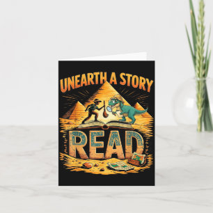 Unearth a Story Read Summer Reading 2026 Funny Card