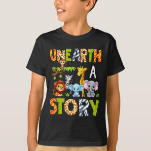 Unearth a story summer 2026 wild animals reading T-Shirt