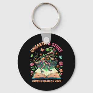 Unearth a Story Summer Library Reading 2026 Dino Key Ring