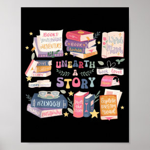 Unearth A Story Summer Reading 2026 Book Library Poster